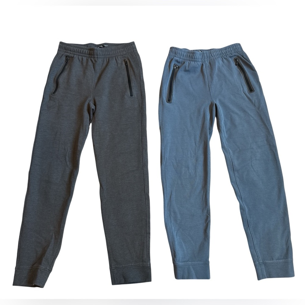 Old Navy Active Dynamic Fleece Jogger Boys XL (14-16) 2 pairs, blue and charcoal
